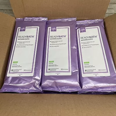 Case Of 30 Medline Ready Bath Bathing Cloth 8 Cloths Scented Hypoallergenic • $34.95