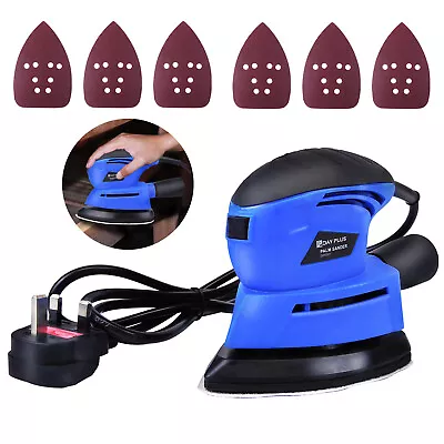 Hand Held Mouse Sanding Machine Electric Tight Corners Sander Angle Base 130Watt • £19.30