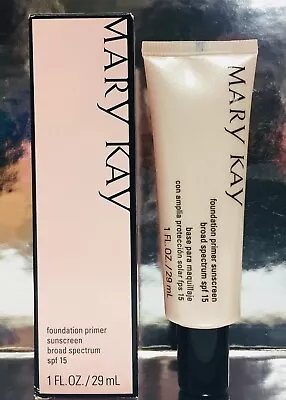 Mary Kay Foundation Primer Sunscreen Broad Spectrum SPF 15 ~ NIB FRESH~ Exp 1/27 • $18.90