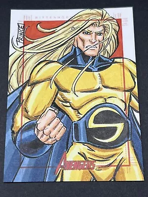 Marvel Greatest Heroes Sketch Card By Buddy Prince Of Sentry  • $124.95