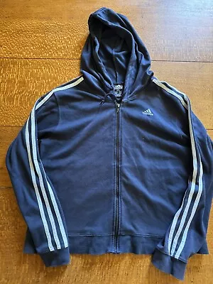 ADIDAS Zip Hoodie Jacket Jumper Sweatshirt Sports Vintage M/12 Aust Made • $24