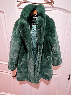 Apparis Women Milly Plant-Based Wide Notch Lapels Side Pocket Faux Fur Coat • $59