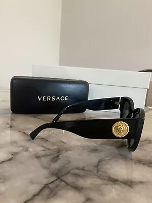 $199 • Buy VERSACE Black Tribute Sunglasses Women’s