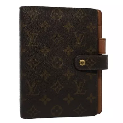 LOUIS VUITTON Monogram Agenda MM Day Planner Cover R20105 LV Auth 56170 • £209.28