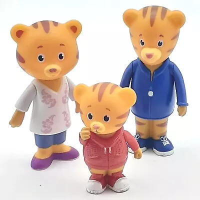 PBS Kids Daniel Tiger's Neighborhood  Family Set Of 3 Striped Tiger JAKKS • $8.99