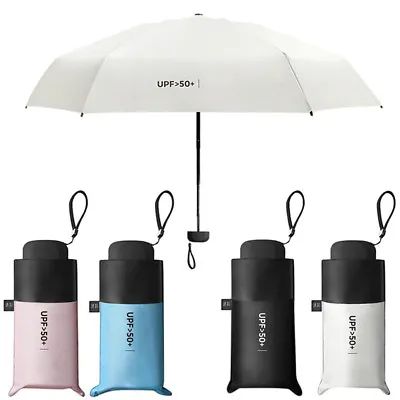 $21.56 • Buy Mini 5 Folding Compact Super Windproof Anti-UV Rain Sun Travel Umbrella Port#b