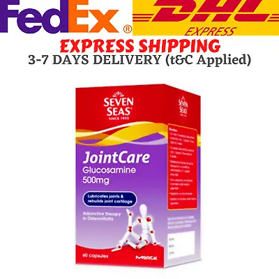 $62.79 • Buy SEVEN SEAS Joint Care Glucosamine 500mg 60'S Maintain Healthy Joints DHL FREE