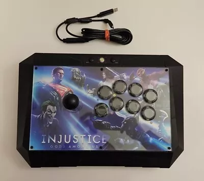 Injustice Gods Among Us Arcade Stick Xbox 360 W/Cord Upgraded 8 Way Fully Tested • $59.99