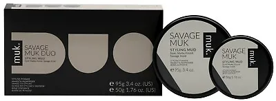 $34.95 • Buy MUK - Savage Muk Styling Mud Duo 50g + 95g Genuine