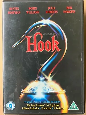 Hook DVD 1991 Peter Pan Family Film Movie Classic Robin Williams Dustin Hoffman • £5