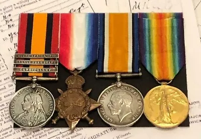 Queens South Africa Medal & WW1 Trio • £295