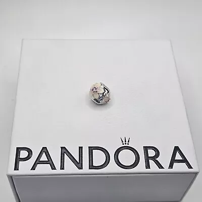 Genuine Pandora Pink Enamel Magnolia Bloom Flower Charm ALE 925 #792087PCZ • £22