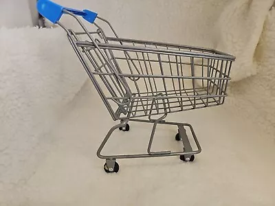 Mini Walmart Grocery Shopping Cart Market Basket Metal Wire Cart Desk Kitchen  • $10