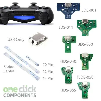 Playstation PS4 Controller USB Charging Port Socket Circuit Board / Ribbon Cable • £2.49