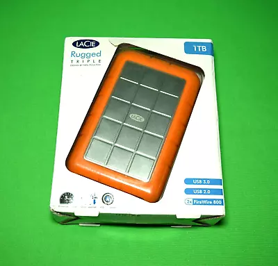 Lacie 1TB Rugged USB 3.1 2 Firewire Gen 1  External Hard Drive BOXED! FREE POST! • £39.93