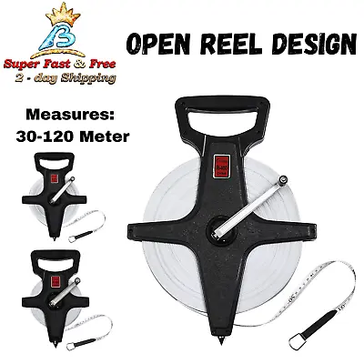 Open Reel Measuring Tape With Bottom Metal Spike Vinyl Fiberglass For Measuring  • $47.61