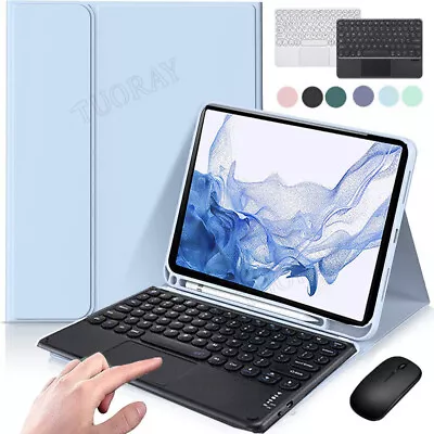 Touchpad Keyboard Smart Case Mouse For Samsung Galaxy Tab S6 Lite A7 A8 Tablet • £26.99