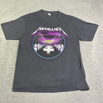 Metallica Master Of The Puppets Shirt Adult XL Gray 707 Tag Mens • $17.50