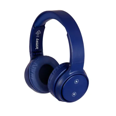 $19.99 • Buy Laser Wireless Bluetooth Over Ear Headphones With Mic Navy Blue