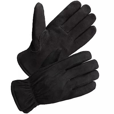 Thinsulate Thermal Winter Work Gloves Windproof Premium Deerskin Suede Leather • $19.99
