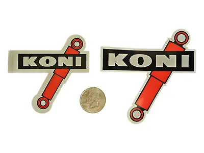 Vintage KONI MOTORCYCLE - Porsche Shock Suspension Sticker Decals ~ Set Of 2 • $13