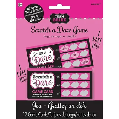 Bachelorette / Hens Night Party Supplies Scratch A Dare Game (12 Game Cards) • $5.20