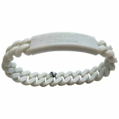 Marc By Marc Jacobs Oyster Grey Standard Supply Braided Silicone Rubber Bracelet • $13