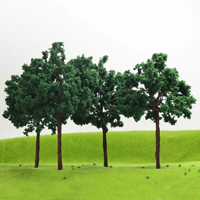 D14070 4pcs G Scale 1:25 Geep Green Model Trees Roadside Diorama 14cm Iron Wire • $10.99