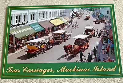 Tour Carriages Mackinac Island Postcard.  Pre-owned.  Unposted • $4.99