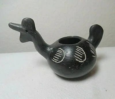 Hand Crafted Small Mexican Mata Ortiz Pottery Quail Planter • $18