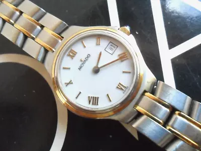 S/S & Gold Tone Lady's Movado 1881 Swiss Quartz Watch 81-E3-828 Runs • $8.50