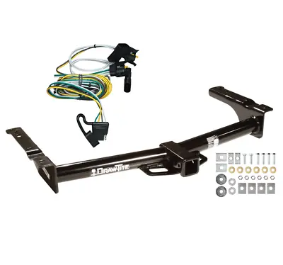 Trailer Tow Hitch For 95-02 Ford Van E150 E250 E350 Receiver & Wiring Harness • $261.04