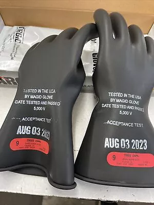 Magid Arc Dpl Linepro Low Voltage Rubber Insulating Gloves Size 9 • $25.99