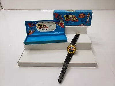 Dabs Super Hero Watch The Joker W/ Case & Cover Tested Not Working Vintage 1977 • $202.39