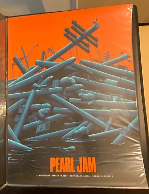 Pearl Jam 2020 Toronto Ontario Beaver Cancelled Show Poster! Eddie Vedder • $68.37