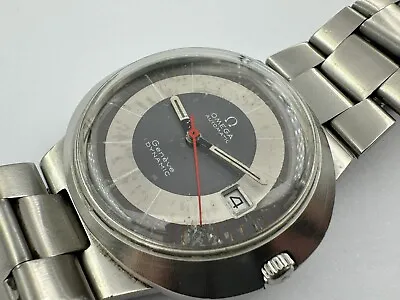 Vintage OMEGA Genève Dynamic 166.039 Gray Dial Automatic Cal Ω 565 - 41 Mm • $650