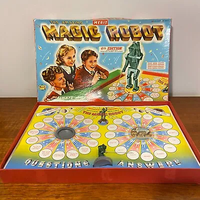 1953 The AMAZING MAGIC ROBOT 4th Edition - Vintage Board Game By Merit 1950s • £45