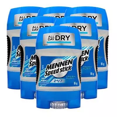 Mennen Speed Stick Fresh Rush Deodorant Antiperspirant Gel 6 X 85g • $65.99