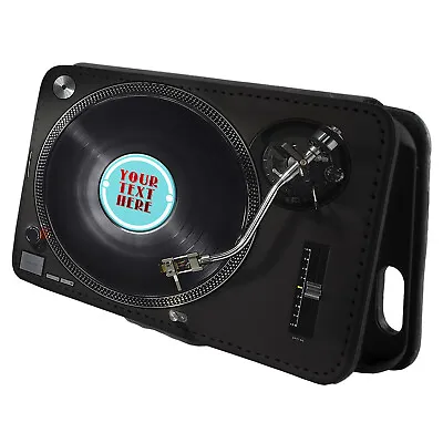 Personalised Vinyl Record IPhone Case Custom Music Flip Phone Cover Wallet ST781 • £12.95