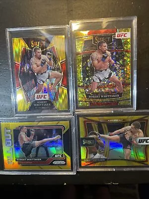 Robert Whittaker UFC  4 Card GOLD Lot All Numbered To 10!!! • $102.50