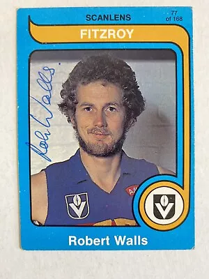 Robert Walls Fitzroy Personally Signed Card • $15