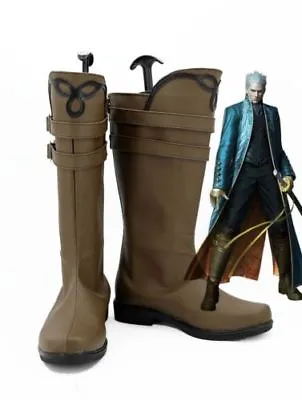 Devil May Cry Vergil New Ver 3 Cosplay Shoes Boots For Christmas Halloween{COS}9 • $57.99