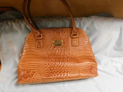 Marc Fisher Croc Embossed Brown Purse Satchel Hand/shoulder  Faux Leather New • $25.20