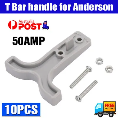 $11.01 • Buy 10PCS Grey T Bar Handle For Anderson Style Plug Connectors Tool 50AMP 12-24V