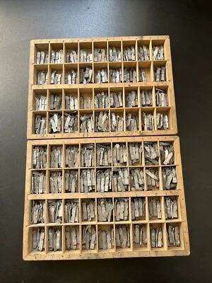 £20 • Buy 14pt Palace Script Letterpress Type Metal In An Adana Case