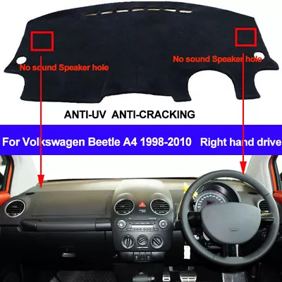 $19.88 • Buy For Volkswagen VW Beetle 1998 - 2010 Dash Mat Dashboard Cover Right Hand Drive