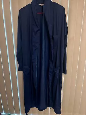 Munsingwear Tricolon Nylon Medium Blue Open Face Robe With Belt • $18.99