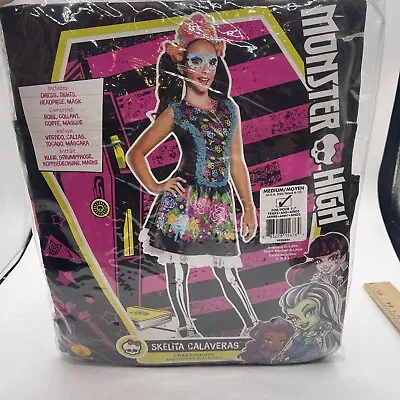 Monster High Skelita Calaveras Size Medium New Halloween Costume • $21