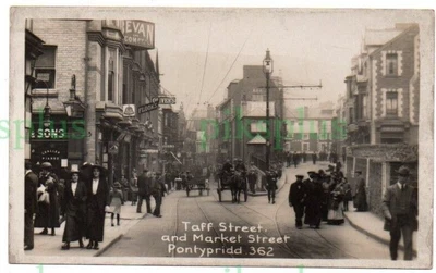 £7.99 • Buy Postcard Taff Street Pontypridd South Wales Viner ? Real Photo Vintage 1910-20