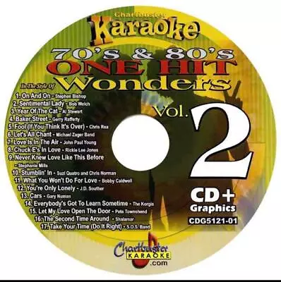 CHARTBUSTER 70s & 80s ONE HIT WONDERS KARAOKE CDG DISC CD+G  5121-01 Pop Rock • $11.78